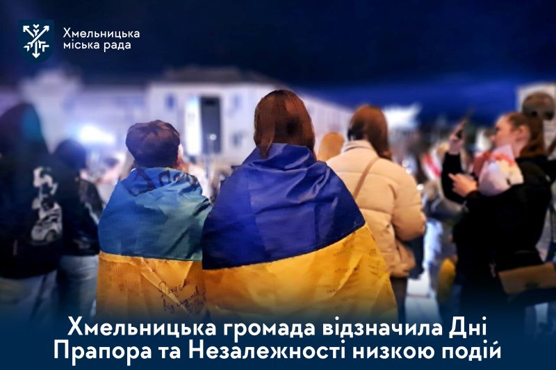 Пам'ять і сила єднання. Хмельницька громада у Дні Прапора та Незалежності (відео)