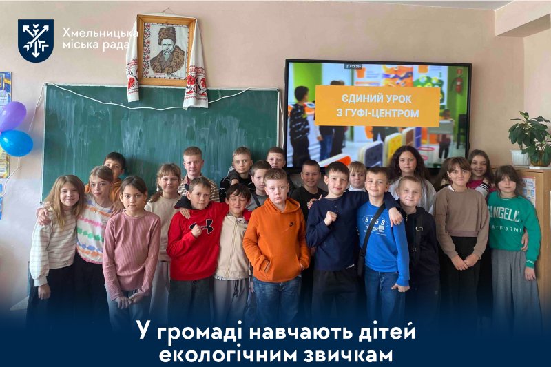 Близько 60 шкіл і садочків Хмельницької громади долучилися до Єдиного екоуроку