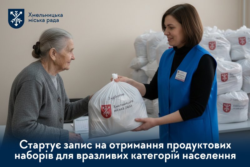 Підтримка громади: стартує запис на отримання продуктових наборів у 2026 році