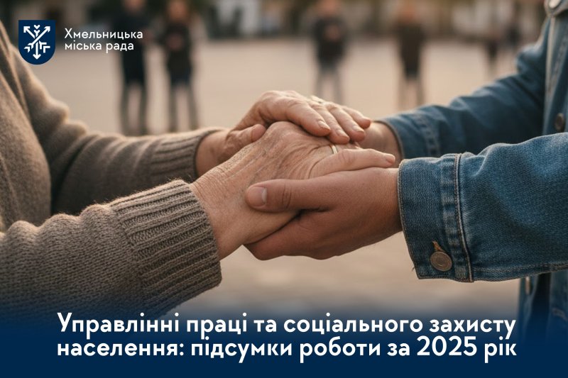 Соціальна підтримка у цифрах: які результати роботи за 2025 рік продемонструвала Хмельницька громада