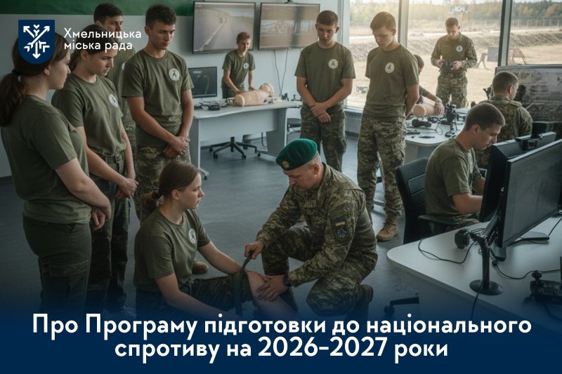 Національний спротив. У Хмельницькій громаді затвердили оновлену Програму підготовки населення на 2026-2027 роки
